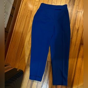 Zara ankle cut blue trousers